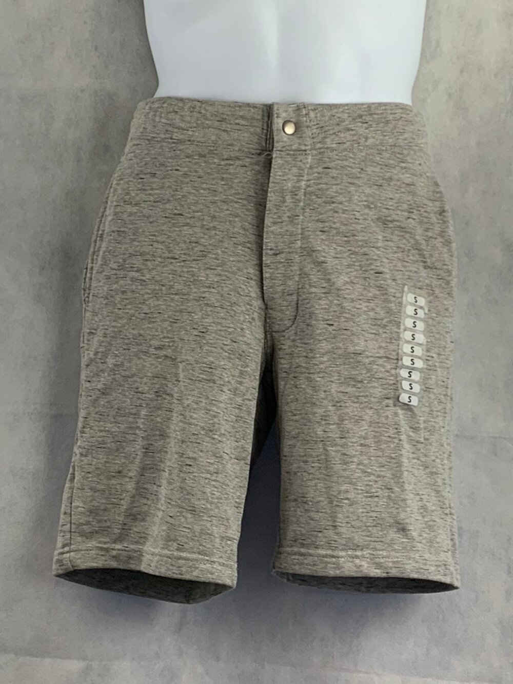 Weatherproof Vintage Men's Knit Sweat Shorts, Gray, Small